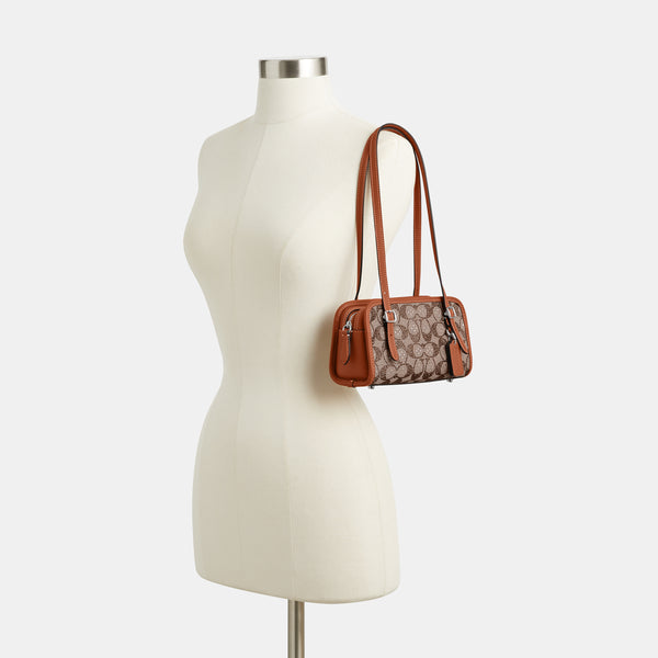 Swing Zip Bag 20 In Crystal Signature Jacquard