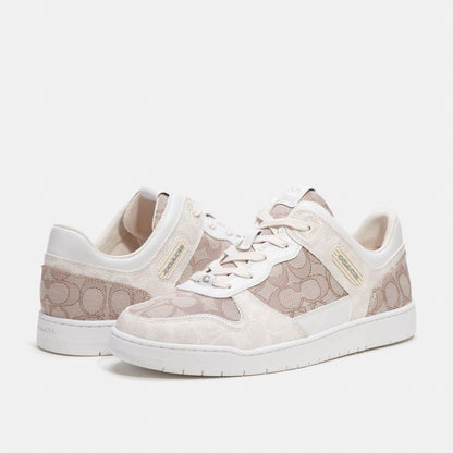CK466-C201 Sneaker In Signature Jacquard-Chalk/Stone
