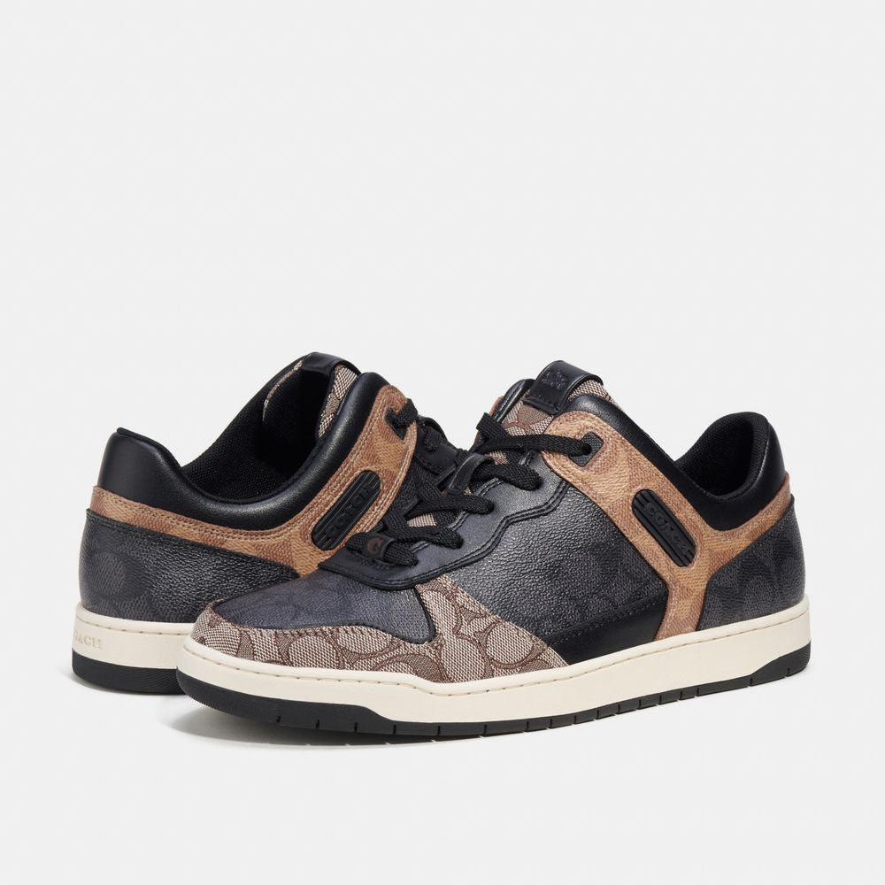 CK556-C201 Sneaker In Signature Canvas-Black/Maple