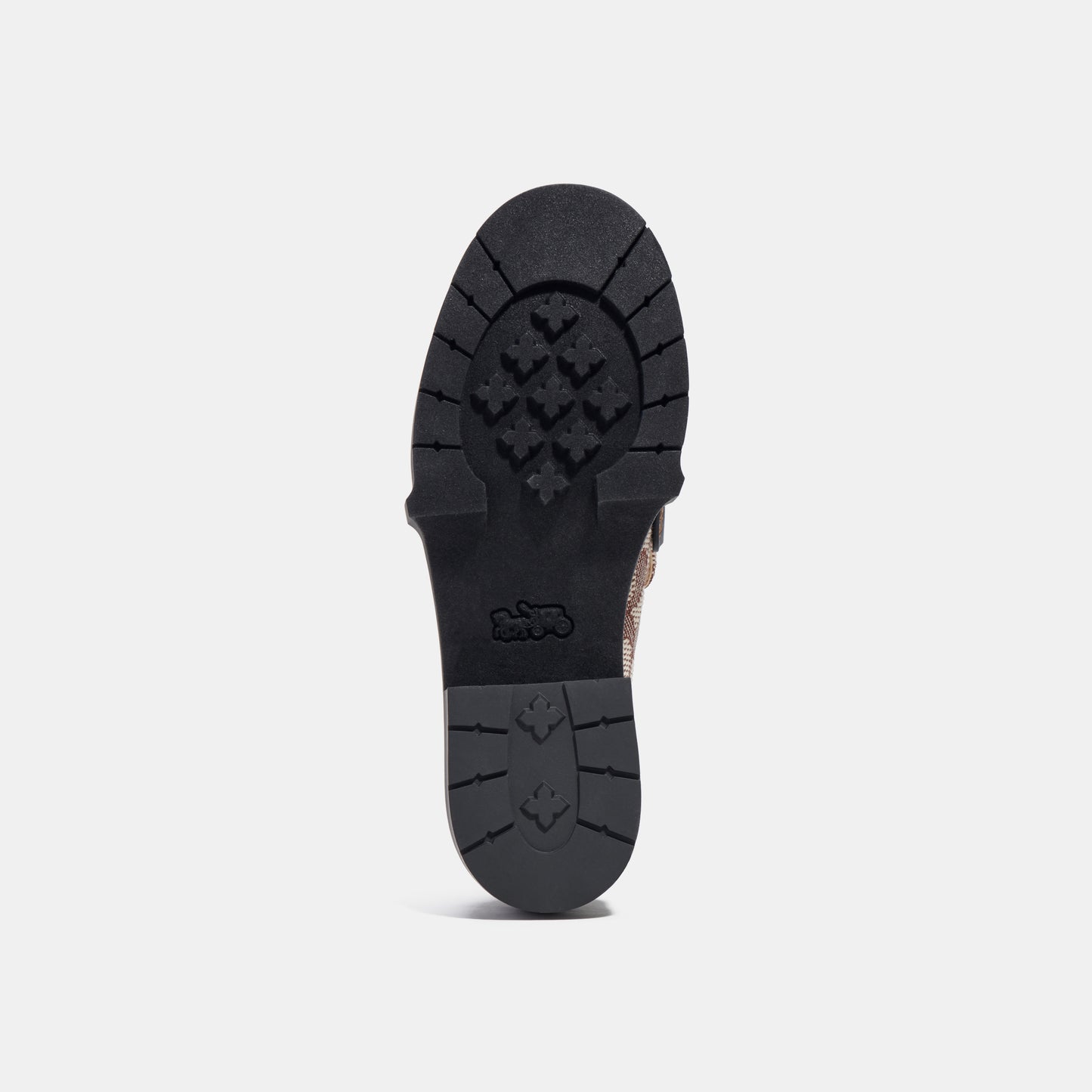 CL371-Leah Loafer In Signature Jacquard-Cocoa/Black