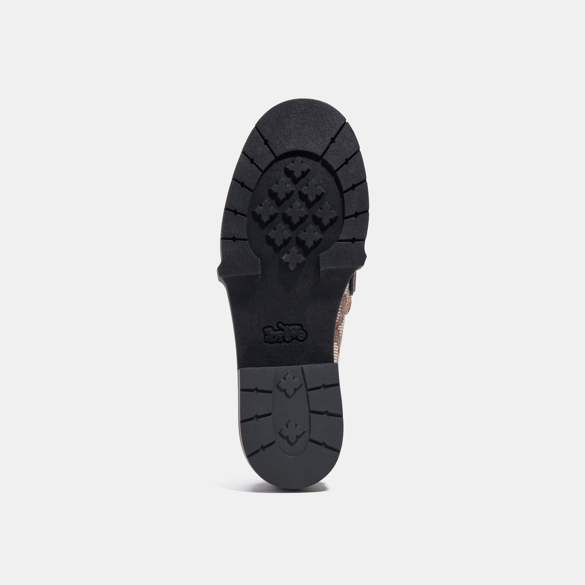 CL371-Leah Loafer In Signature Jacquard-Cocoa/Black