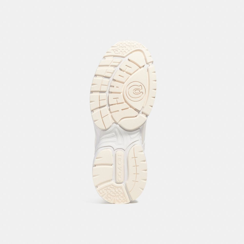 cn342-C301 Sneaker With Signature Canvas-Chalk/White