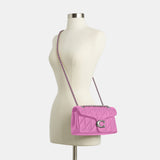 cp150-Tabby Shoulder Bag 26 With Quilting-Lh/Fuchsia.