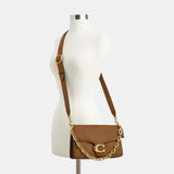 CY919-Chain Tabby Shoulder Bag-B4/Honey Brown