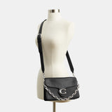 CY919-Chain Tabby Shoulder Bag-Lh/Black