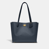 coach-c0691-Willow Tote In Colorblock-B4/DENIM