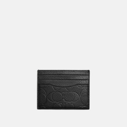 C0941-Card Case In Signature Leather-Black