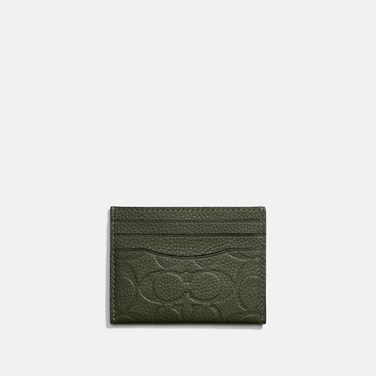 C0941-Card Case In Signature Leather