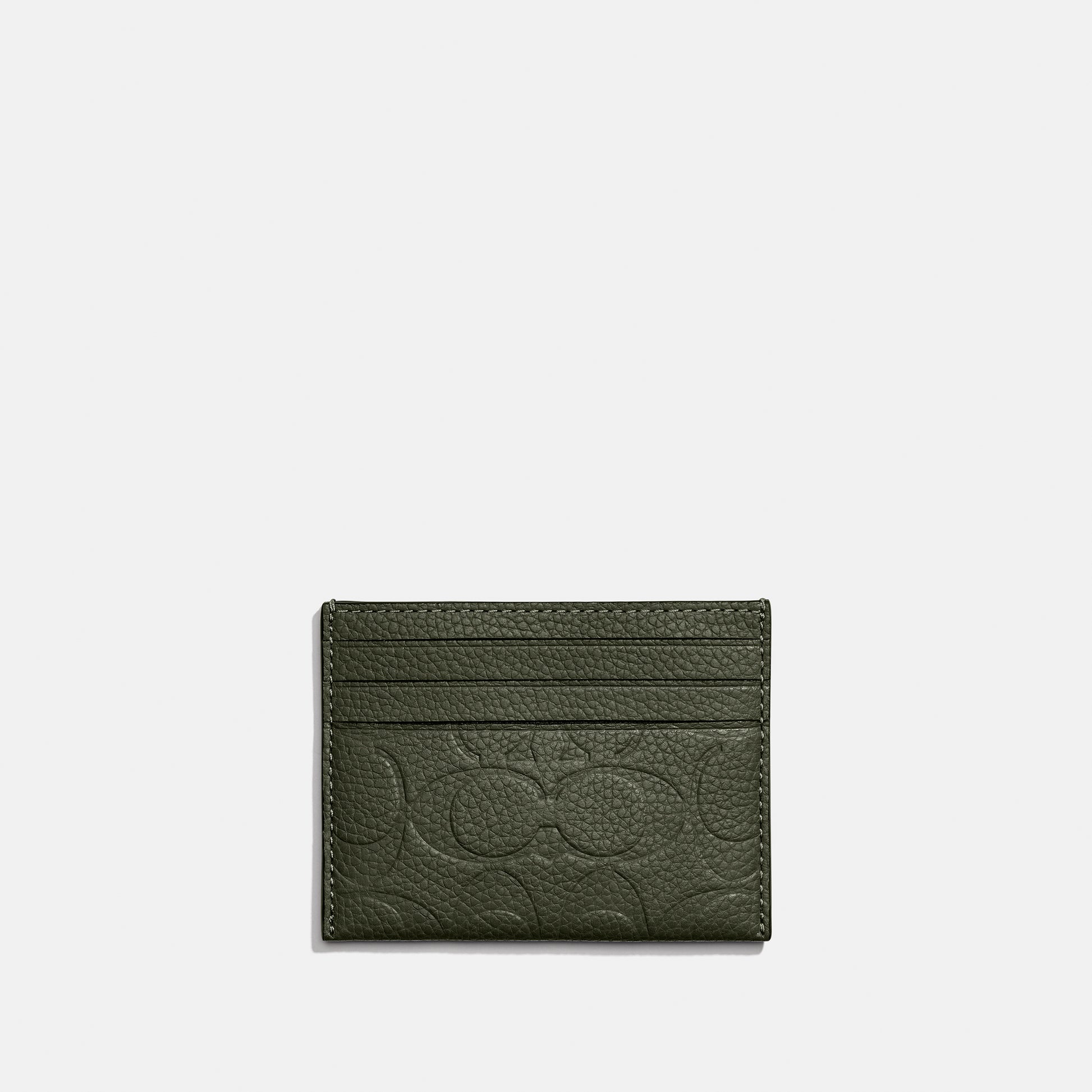 C0941-Card Case In Signature Leather