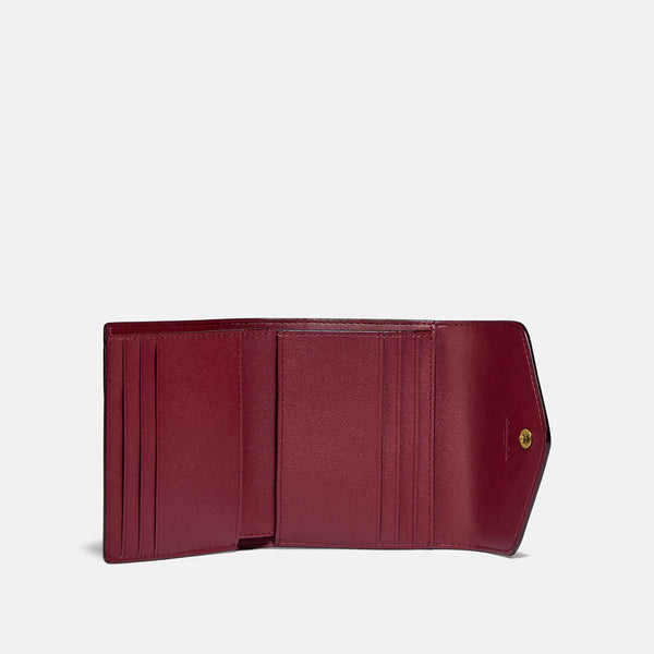 Colorblock Coated Canvas Signature Wyn Small Wallet