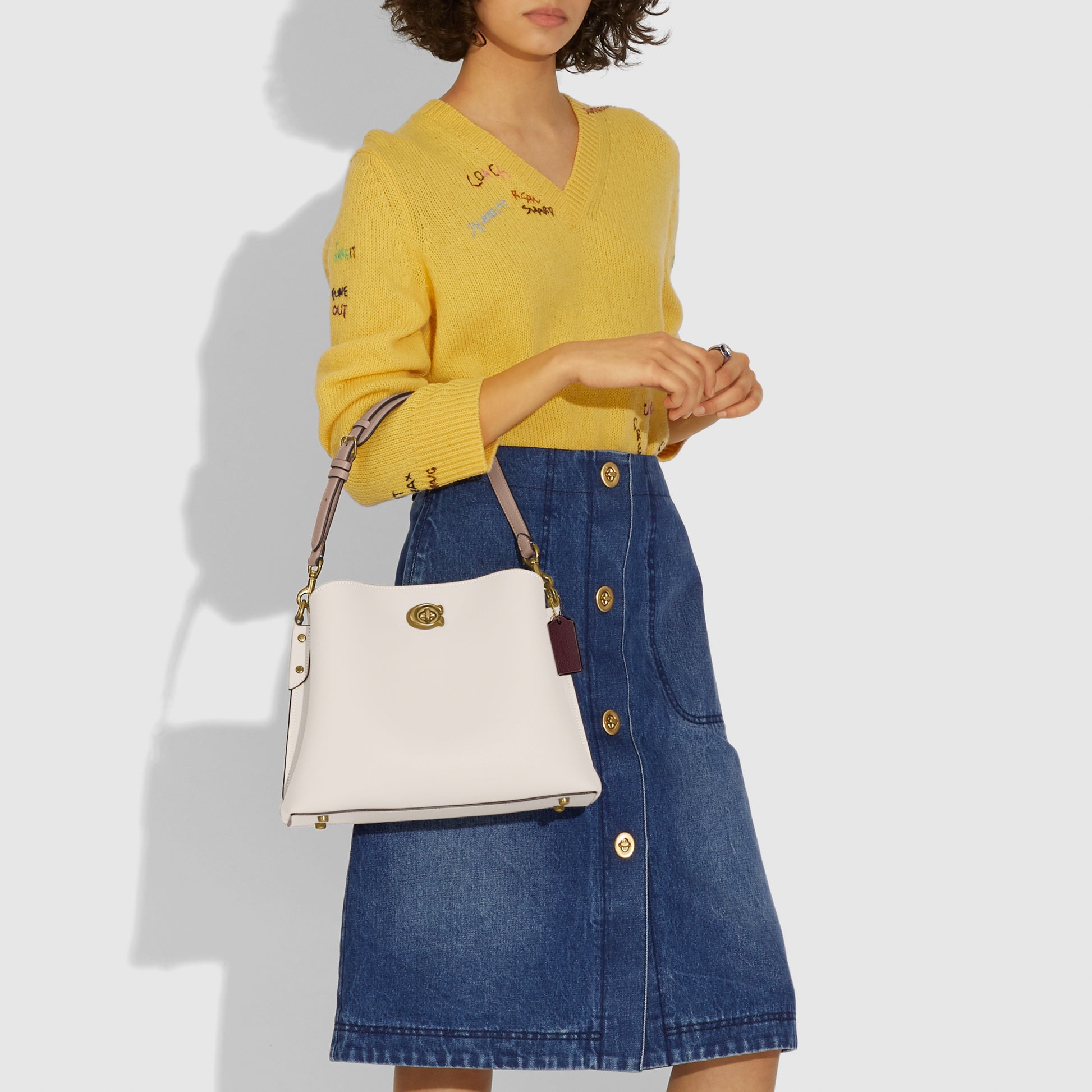 C2590-Willow Shoulder Bag In Colorblock-B4/Chalk Multi