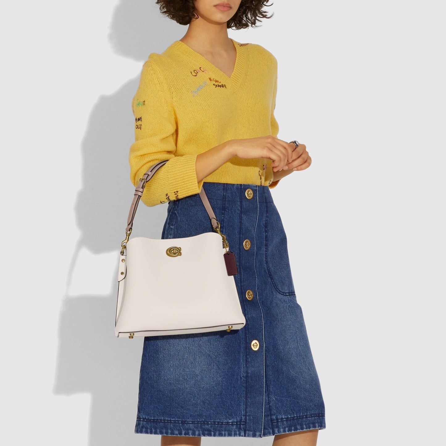 C2590-Willow Shoulder Bag In Colorblock-B4/Chalk Multi