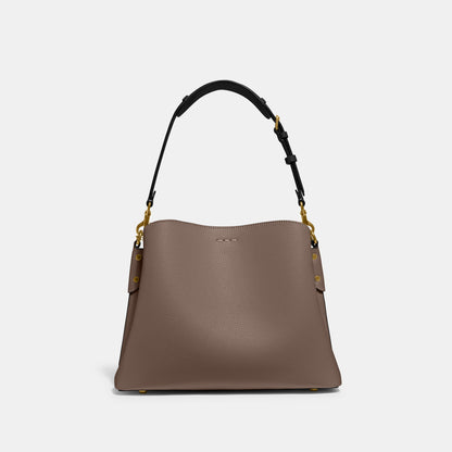 C2590-Willow Shoulder Bag In Colorblock-B4/Dark Stone
