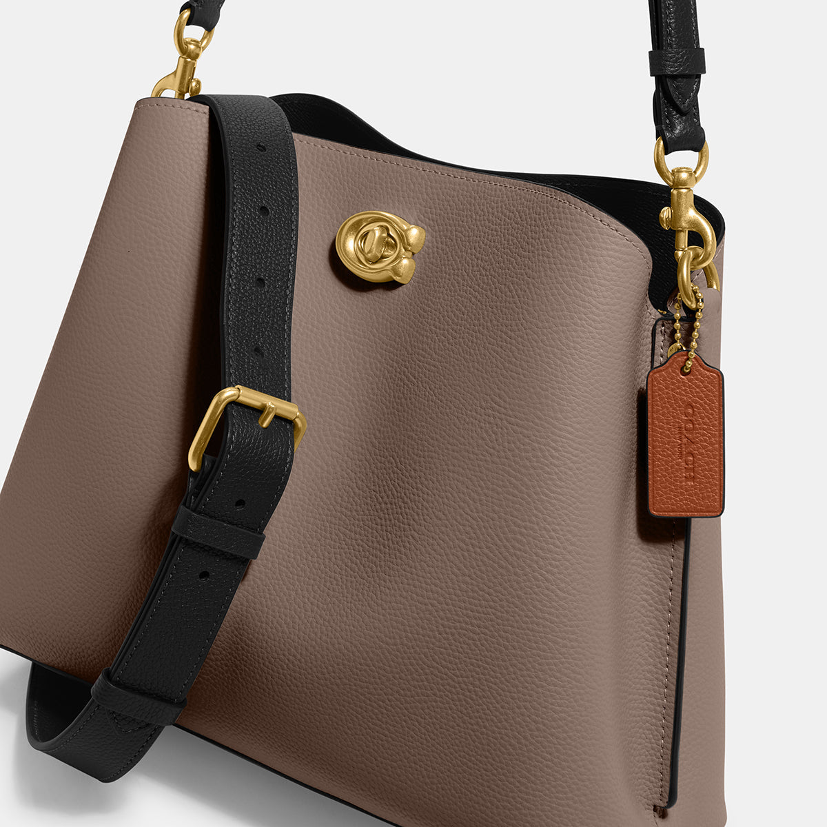 C2590-Willow Shoulder Bag In Colorblock-B4/Dark Stone