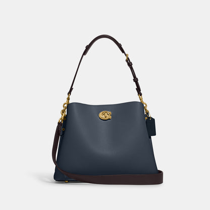 C2590-Willow Shoulder Bag In Colorblock-B4/Denim