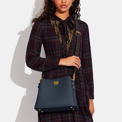 C2590-Willow Shoulder Bag In Colorblock-B4/Denim