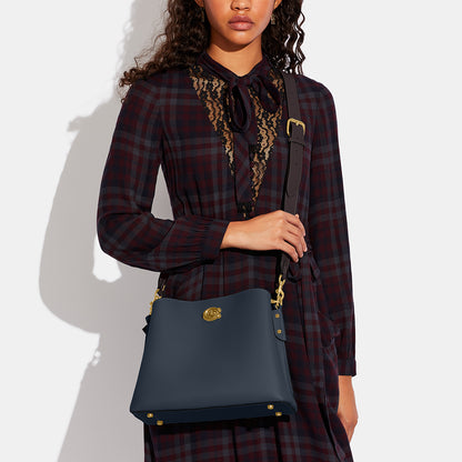 C2590-Willow Shoulder Bag In Colorblock-B4/Denim