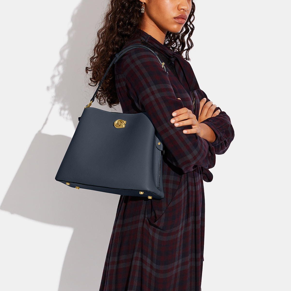 C2590-Willow Shoulder Bag In Colorblock-B4/Denim
