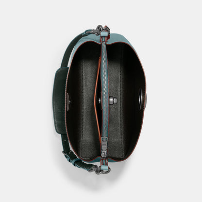 C2590-Willow Shoulder Bag In Colorblock-V5/Sage Multi