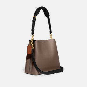 C3766-Willow Bucket Bag In Colorblock-B4/Dark Stone