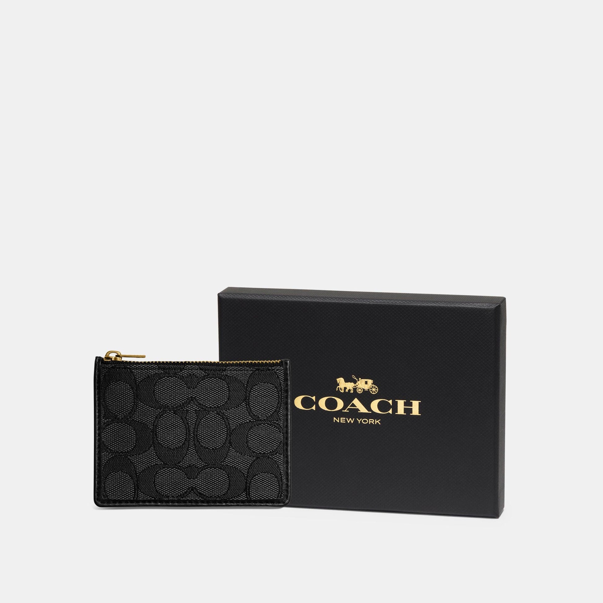 Boxed Mini Skinny Id Case In Signature Textile Jacquard - COACH Saudi Arabia Official Site