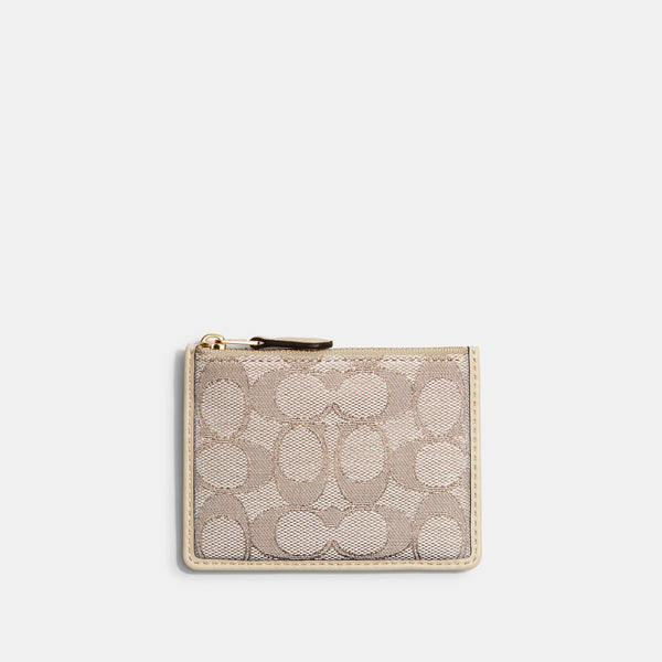 Boxed Mini Skinny Id Case In Signature Textile Jacquard