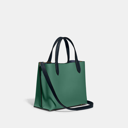 C8561-Willow Tote 24 In Colorblock-B4/Bright Green Multi