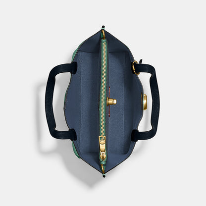 C8561-Willow Tote 24 In Colorblock-B4/Bright Green Multi