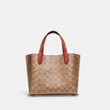 C8562-WILLOW TOTE BAG 24 IN SIGNATURE CANVAS-B4/Tan Rust