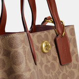 c8562-Willow Tote 24 In Signature Canvas-B4/Tan Caramel