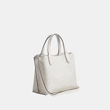 C8562-WILLOW TOTE BAG 24 IN SIGNATURE CANVAS-LH/White Chalk