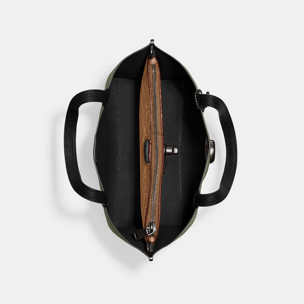 Willow Tote Bag 24 in Colorblock with Signature Canvas Interior