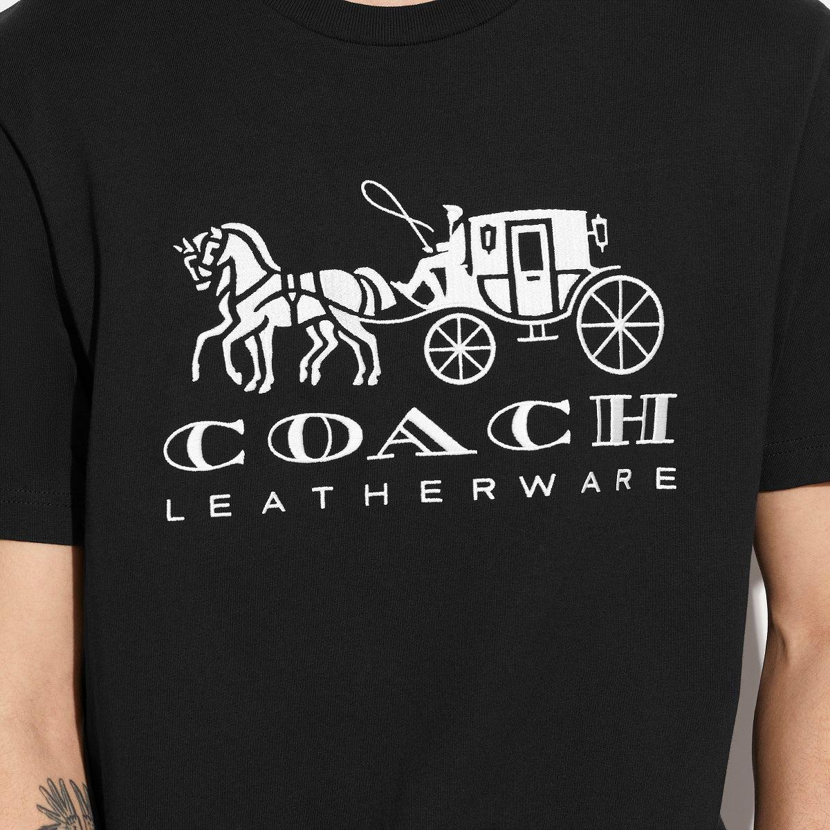 Horse And Carriage T-Shirt In Organic Cotton - COACH Saudi Arabia Official Site