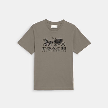 Horse And Carriage T-Shirt In Organic Cotton - COACH Saudi Arabia Official Site