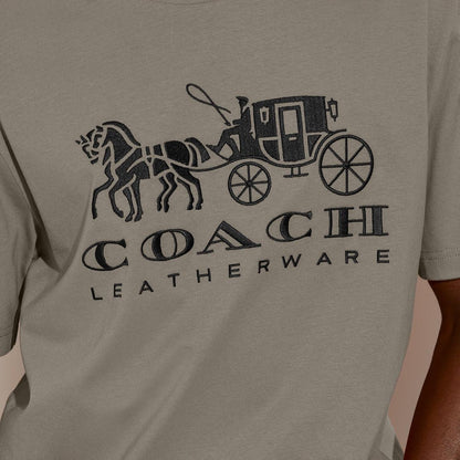 Horse And Carriage T-Shirt In Organic Cotton - COACH Saudi Arabia Official Site