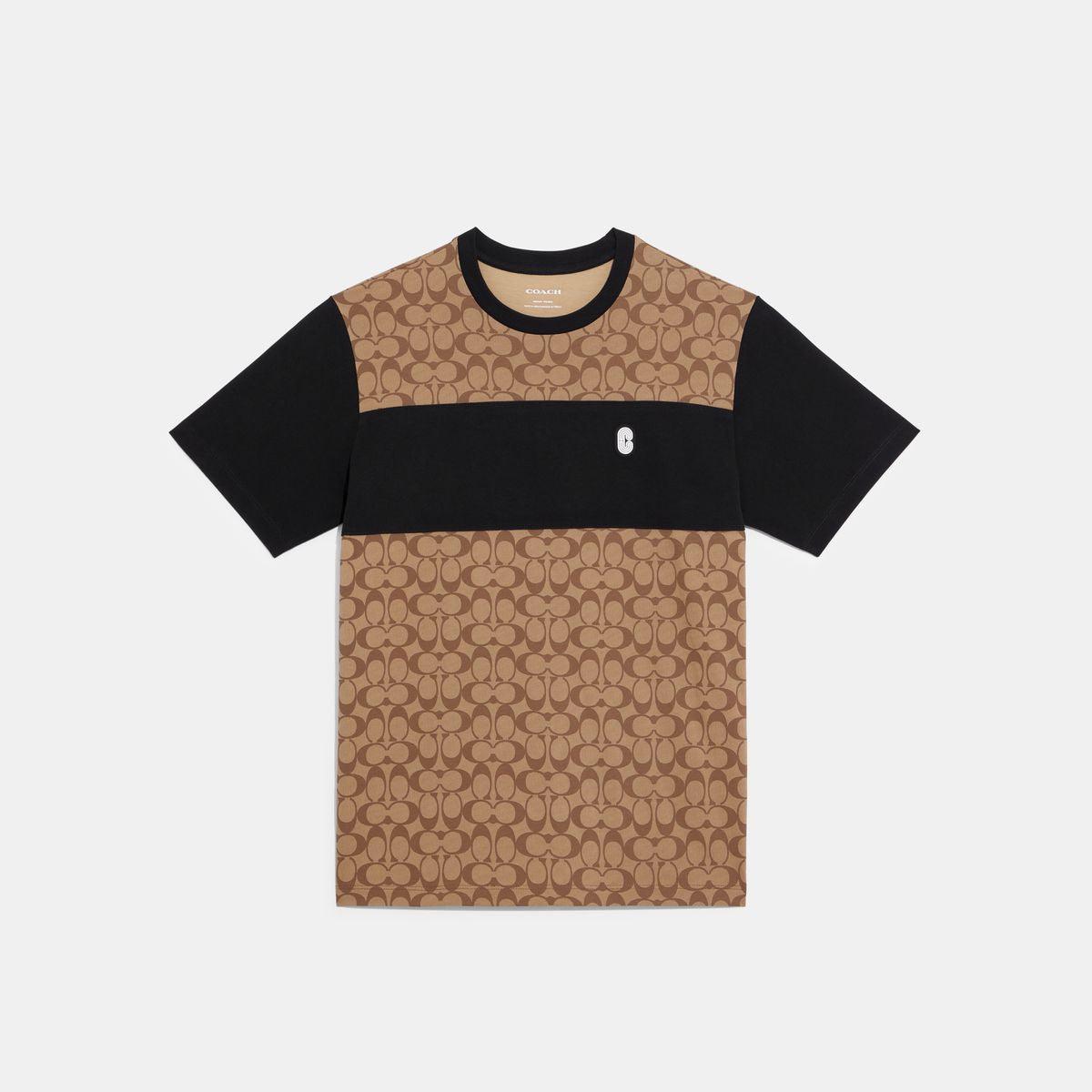C9602-Signature T-Shirt-Khaki Signature