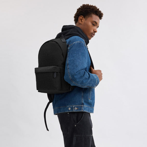 Hall Backpack In Signature Jacquard