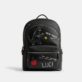 CAJ84-Charter Backpack With Sketch Print-Black Multi.