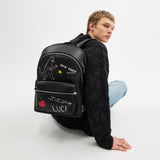 CAJ84-Charter Backpack With Sketch Print-Black Multi.