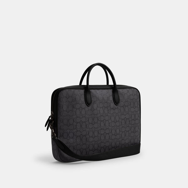 Theo Work Bag In Signature Jacquard