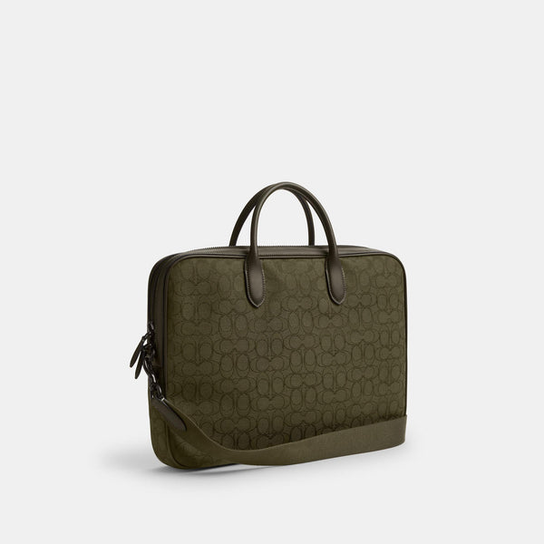 Theo Work Bag In Signature Jacquard