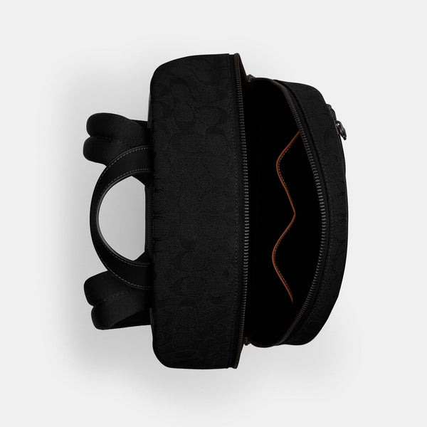 Theo Backpack In Signature Jacquard