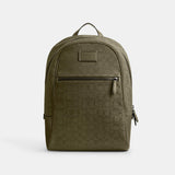 CAK98-THEO BACKPACK IN SIGNATURE JACQUARD-Olive Drab