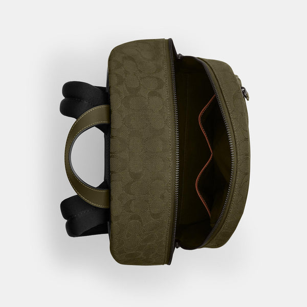 Theo Backpack In Signature Jacquard