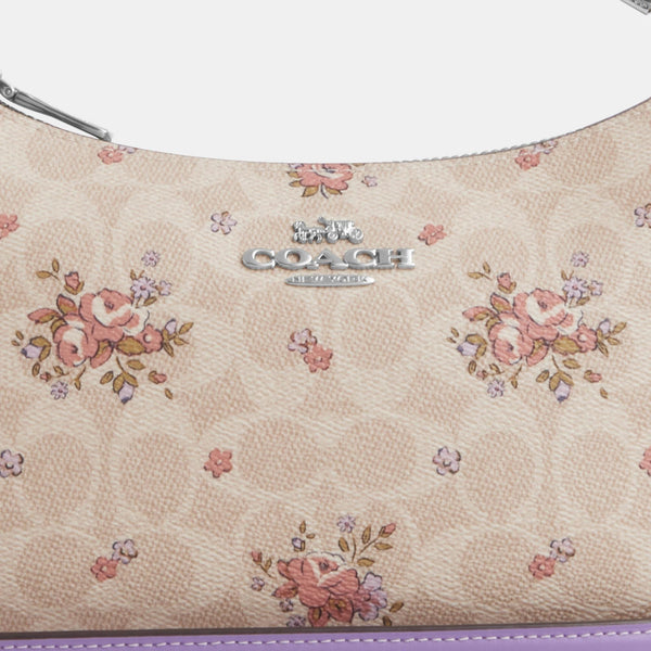 Teri Shoulder Bag In Signature Canvas With Floral Print