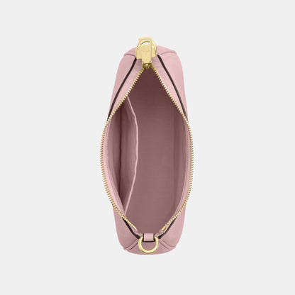 CAL51-TERI SHOULDER BAG IN SIGNATURE CANVAS-IM/Powder Pink