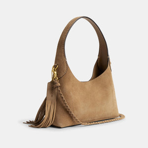 CAL96-Brooklyn Shoulder Bag 23 With Fringe-B4/Sand