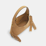 CAL96-Brooklyn Shoulder Bag 23 With Fringe-B4/Sand