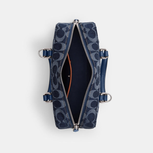 Bowery Satchel 22 In Signature Denim