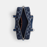 CAM06-Bowery Satchel 22 In Signature Denim-Lh/Deep Blue Multi